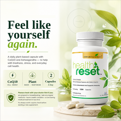 Health Reset – Advanced Detox &amp; Cellular Health Support Supplement – 60 Capsules