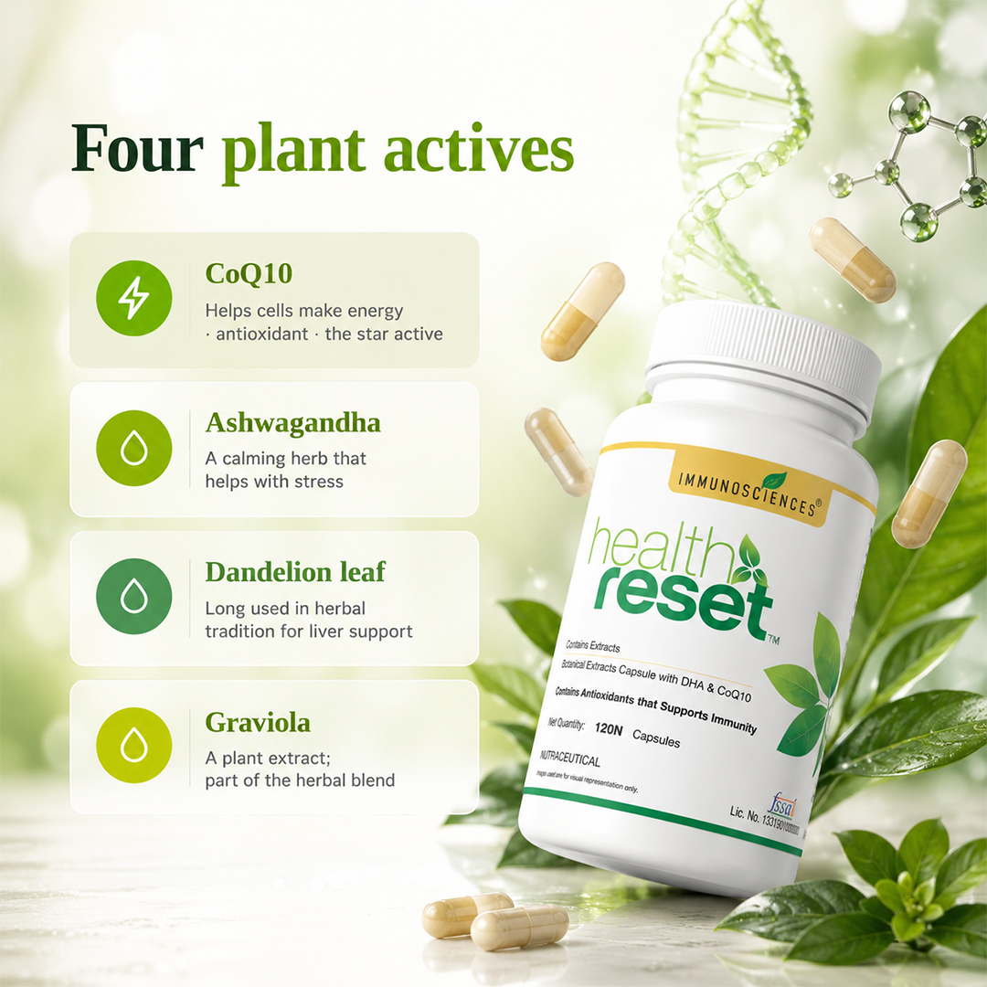 Health Reset – Advanced Detox &amp; Cellular Health Support Supplement – 60 Capsules